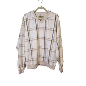 Boca Classic Club Golf white/tan shirt. Size L.